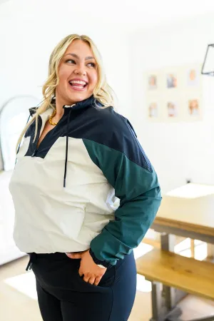 Hazel Blues® | Dash Color Block 1/4 Zip Pullover