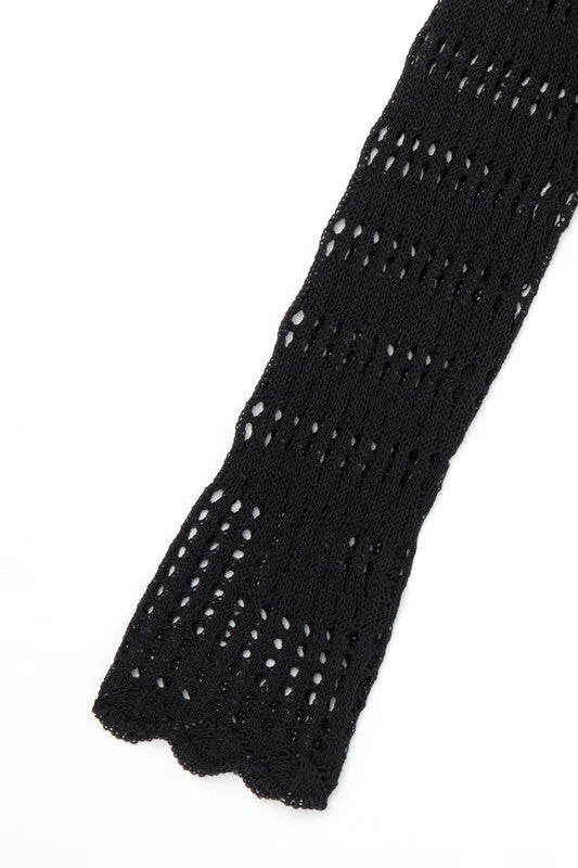 Jenna Mesh Knit Crop