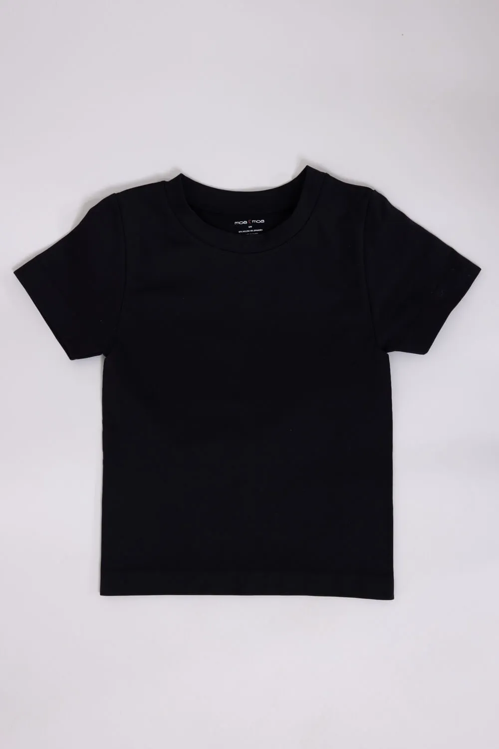 Moa Moa Seamless Shirt for Girls in Black | ITF930G-SEM-BLACK