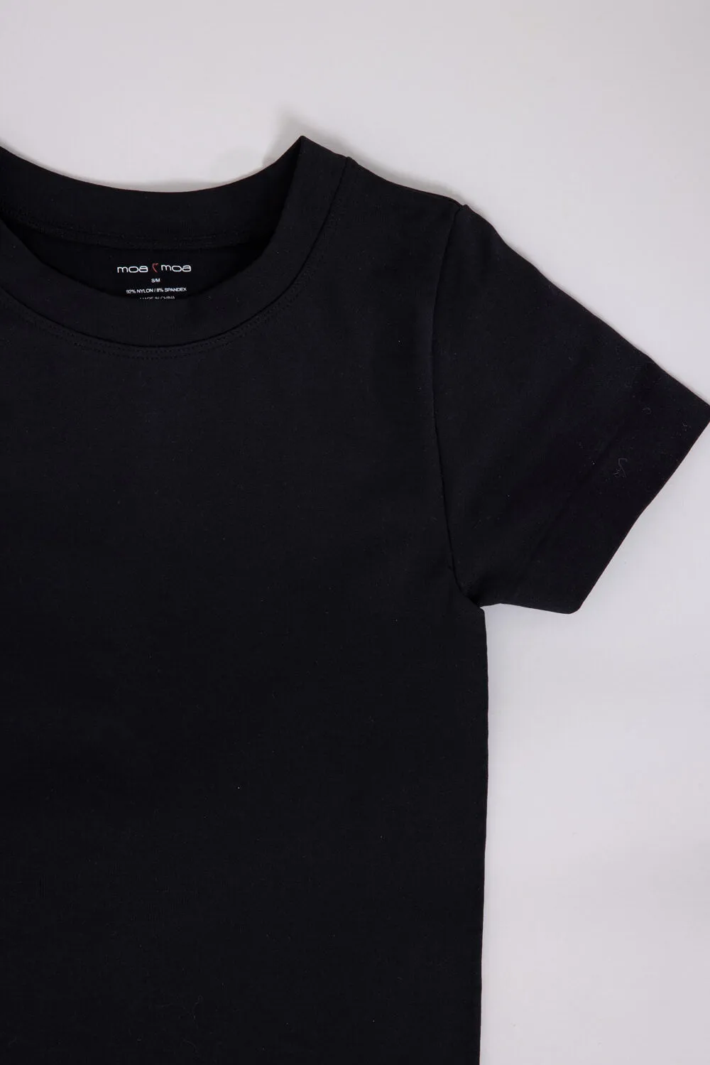 Moa Moa Seamless Shirt for Girls in Black | ITF930G-SEM-BLACK
