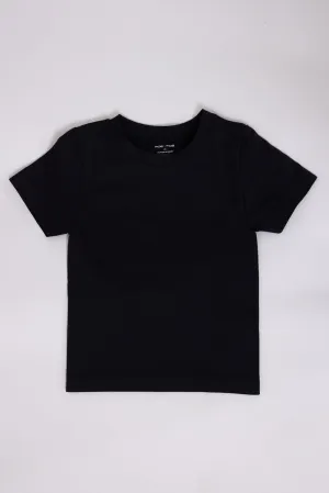 Moa Moa Seamless Shirt for Girls in Black | ITF930G-SEM-BLACK