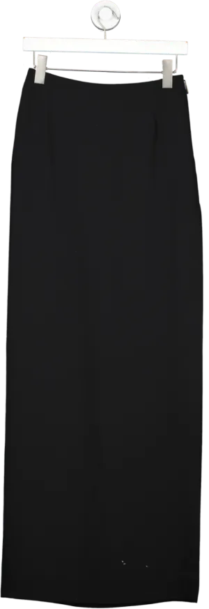 Nue Studio Black Maxi Skirt With Dimante Zip UK 10