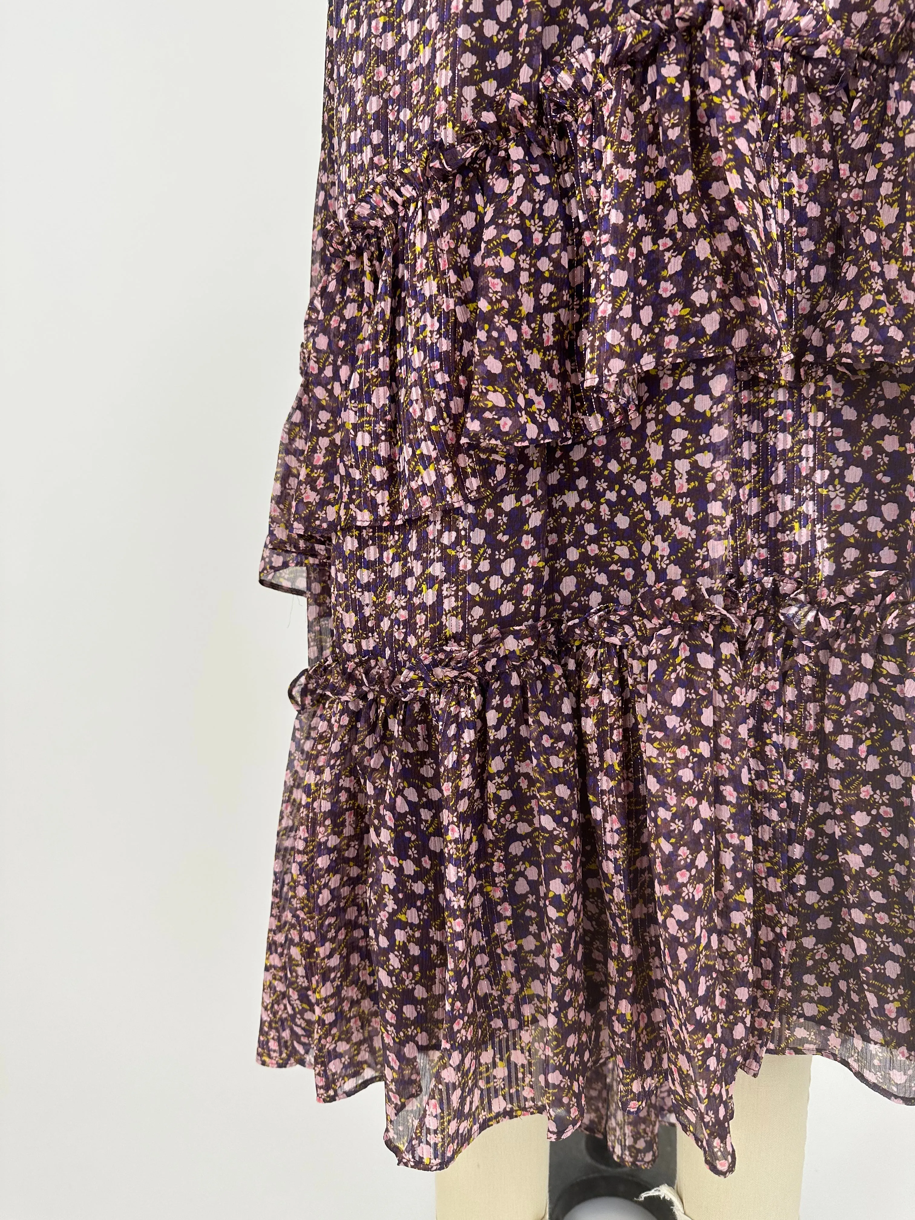 Ulla Johnson Silk Floral Skirt