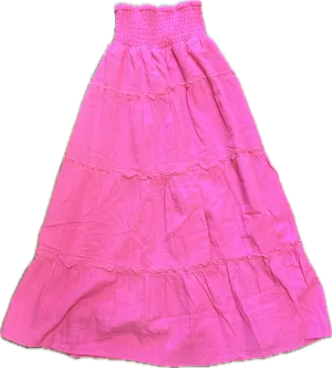 Vintage Havana- Hot Pink Maxi Skirt